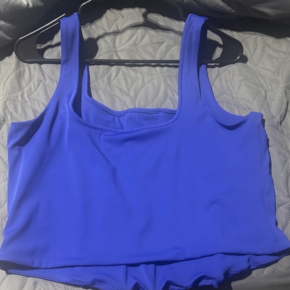 Express Royal Blue Square Neck Tank Top - Picture 2 of 3